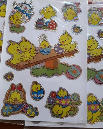 adesivi pasqua  in plastica 