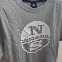 T-Shirt Uomo North Sails – Grigia con Logo Frontal