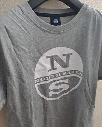 T-Shirt Uomo North Sails – Grigia con Logo Frontal