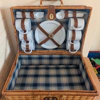 Cesto Picnic vimini 6 persone completo