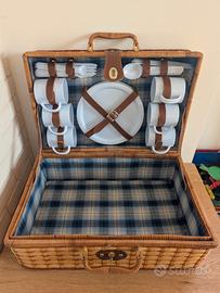 Cesto Picnic vimini 6 persone completo