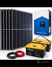impianto fotovoltaico  ibrido 6kw 