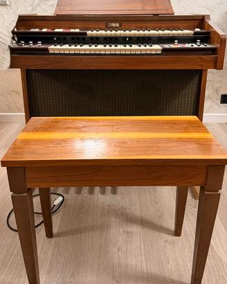 Organo Farfisa vintage anni ’70 + sgabello origina