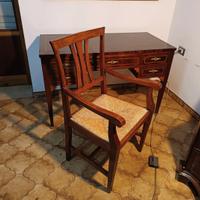 Scrittoio Scrivania Luigi XVI con Poltrona