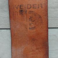 cintura pesistica Weider in cuoio 