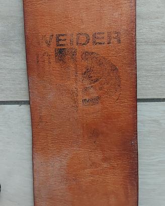 cintura pesistica Weider in cuoio 