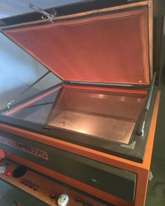 Tavolo luminoso bromografo serigrafia