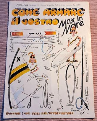 Dépliant Windsurf MAX IN MARE 1983 Rarissimo nuovo