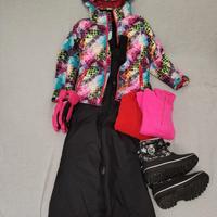 Abbigliamento completo da sci bambina 7-10 anni