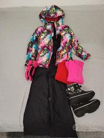 Abbigliamento completo da sci bambina 7-10 anni