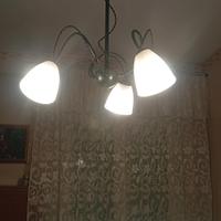lampadario 3 luci ferro battuto 