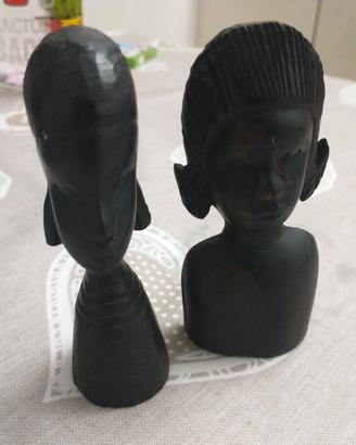 Statuette africane in legno 10-11 cm