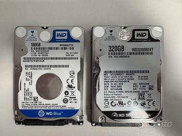 2 HDD WD – WD Blue 500GB + WD Black 320GB