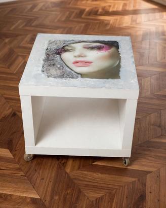 tavolino da soggiorno moderno 55x55 