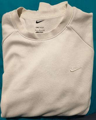 Felpa Nike uomo, Dri-fit, girocollo, beige, L