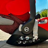 Ovetto Cybex Cloud Z i-Size rosso + adattatori