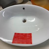 Lavabo da appoggio Antonio Lupi in ceramica bianca