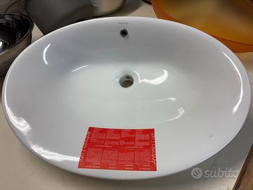 Lavabo da appoggio Antonio Lupi in ceramica bianca