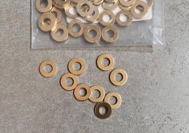 50 rondelle ottone oro, misura M6