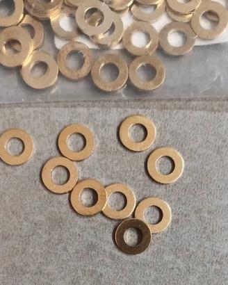 50 rondelle ottone oro, misura M6