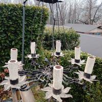 Lampadario in ferro battuto 7 lampade Primi 900