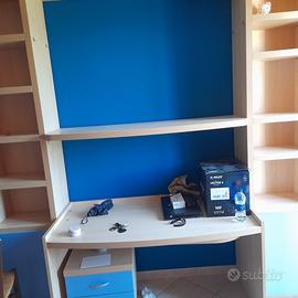 Scrivania e libreria