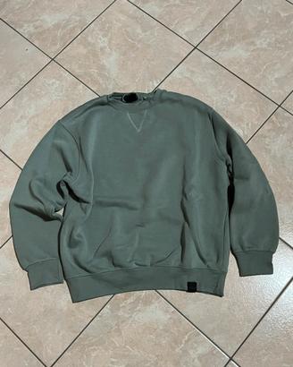Felpa Verde Pull&Bear taglia S ma veste M