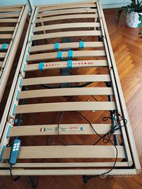 COPPIA DI RETI A DOGHE ORTOPEDICHE AD ALZATA ELETT