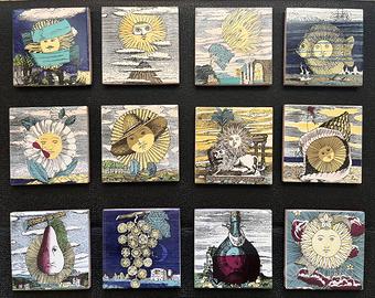 Fornasetti Serie dodici mesi  piastrelle 10 x 10