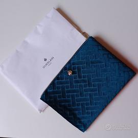 Pochette marca Guerlain con cerniera velluto verde
