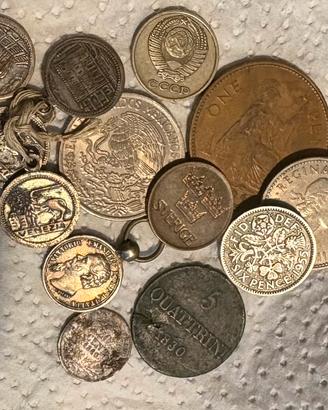 Lotto monete medagliette antiche