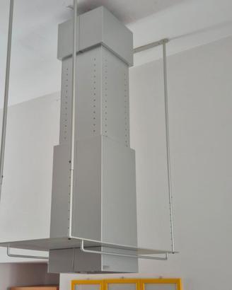 Cappa cucina sospesa in acciaio design Euromobil