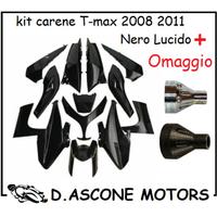 Kit Carene Nero Lucido Tmax 2008 2011 con Omaggio 