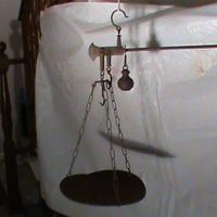 BILANCIA  A  STADERA IN FERRO  DA KG.  12 ANNI 40