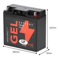 Batteria Gel LP  12 V e 21 AH