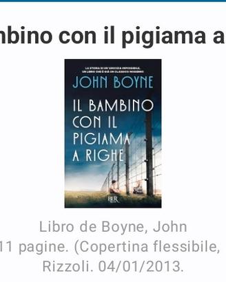 il bambino con il pigiama a righe 
