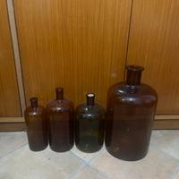 Bottiglie vetro farmacie antiche