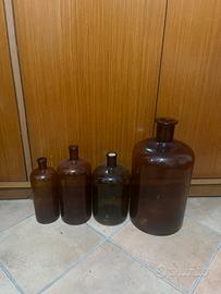 Bottiglie vetro farmacie antiche