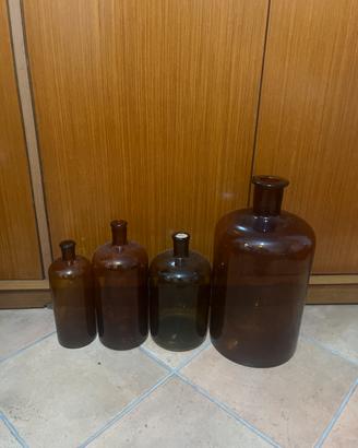 Bottiglie vetro farmacie antiche