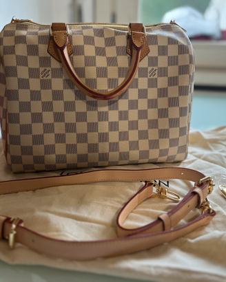 Speedy 30 damier azur