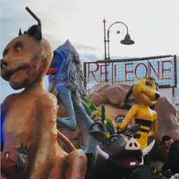 Carro allegorico tema re leone