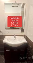 Mobile bagno con specchio 