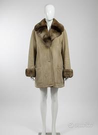 Giubbotto montone Shearling con pelo donna Tg48-50