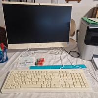 Computer hp 24 con stampante laser brother 