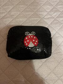 Pochette nera con pajette