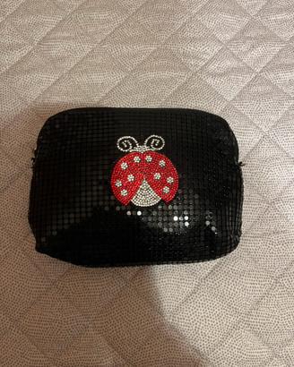 Pochette nera con pajette