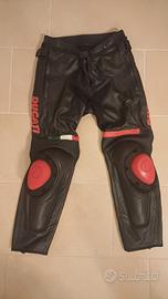 Pantaloni pelle moto Ducati Dainese