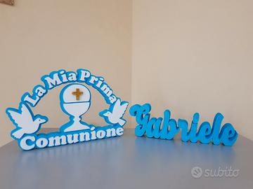 TOTEM E SCRITTA PER COMUNIONE