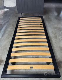 Letto singolo con doghe