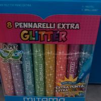 8 pennarelli extra glitter Mitama 